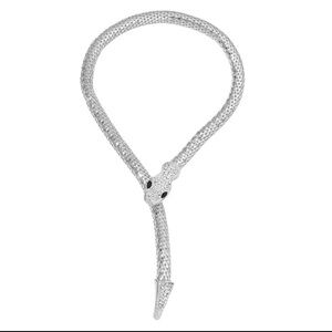 Anthropologie Silver Snake Necklace
